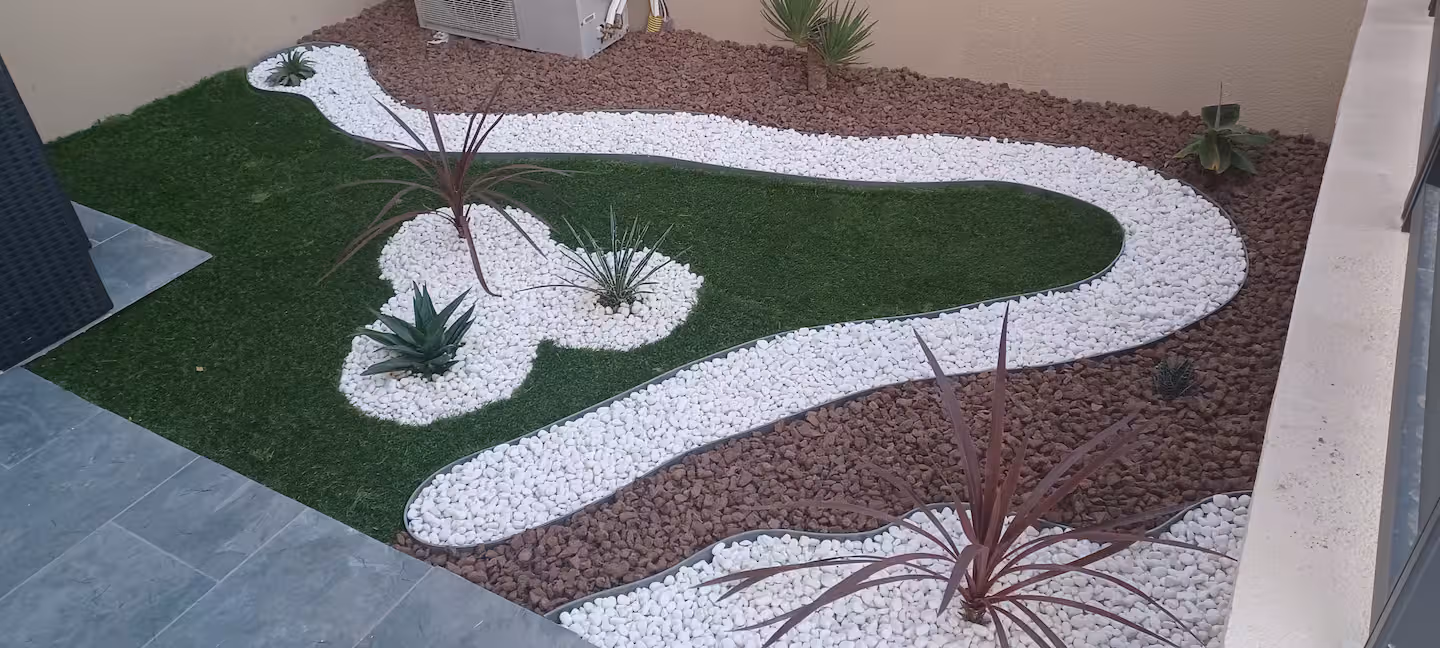 Parterre de cailloux